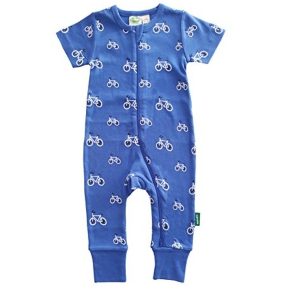 Parade Organics Other - Parade Organics Baby 2 Way Zipper Romper Bicycle